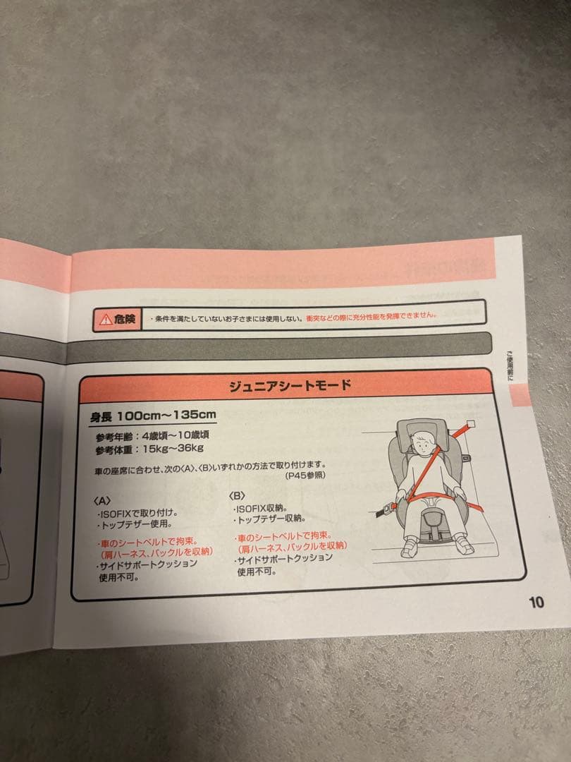 Aprica チャイルドシート ISOFIX(付属品全てあり)