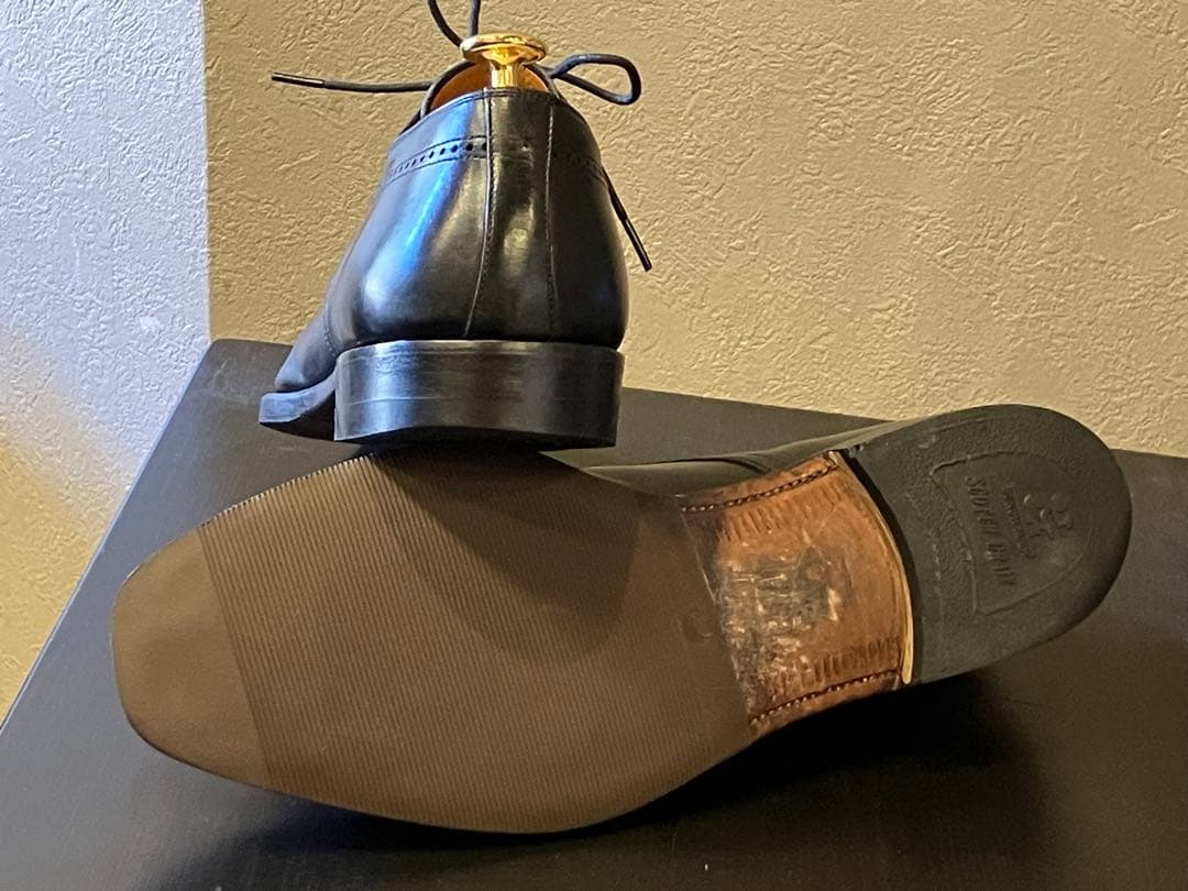 美品　スコッチグレイン SCOTCH GRAIN 26cm 黒　ストレートチップ