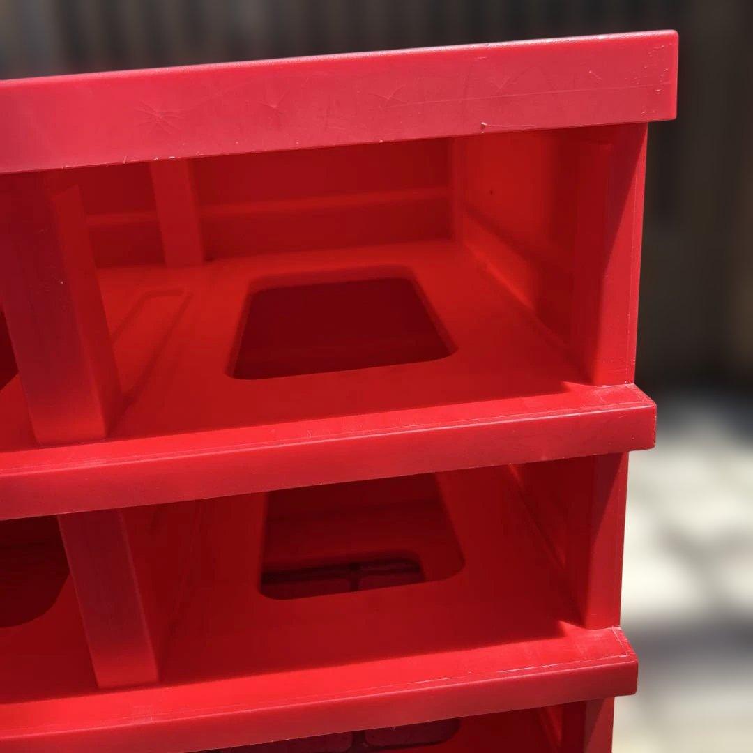 【レトロポップ】カラフルカラー収納ボックス　たチェスト おもちゃ箱　アンティーク