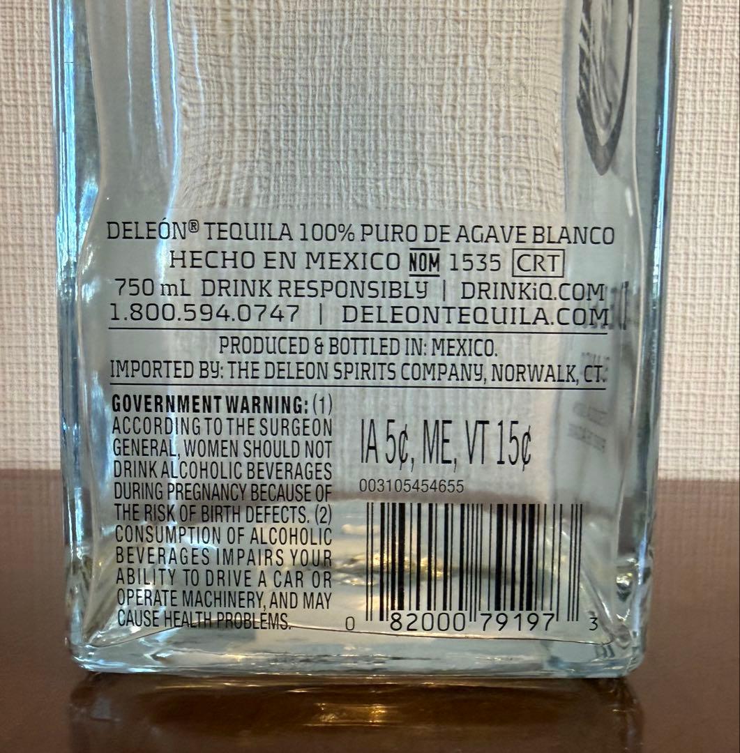 DELEÓN BLANCO デレオン ブランコ テキーラ