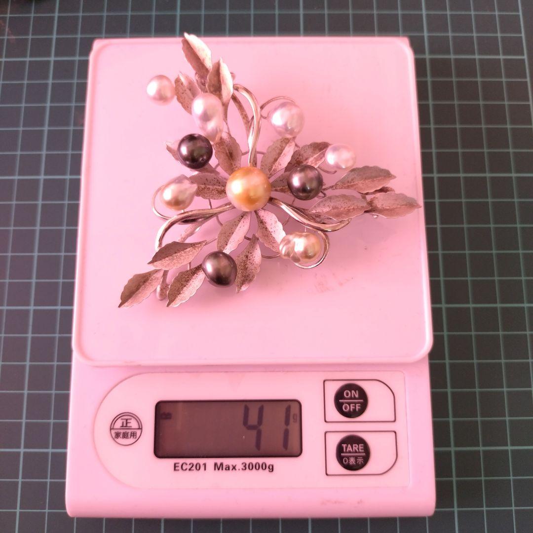 南洋真珠 SILVER ブローチ兼ペンダントトップ