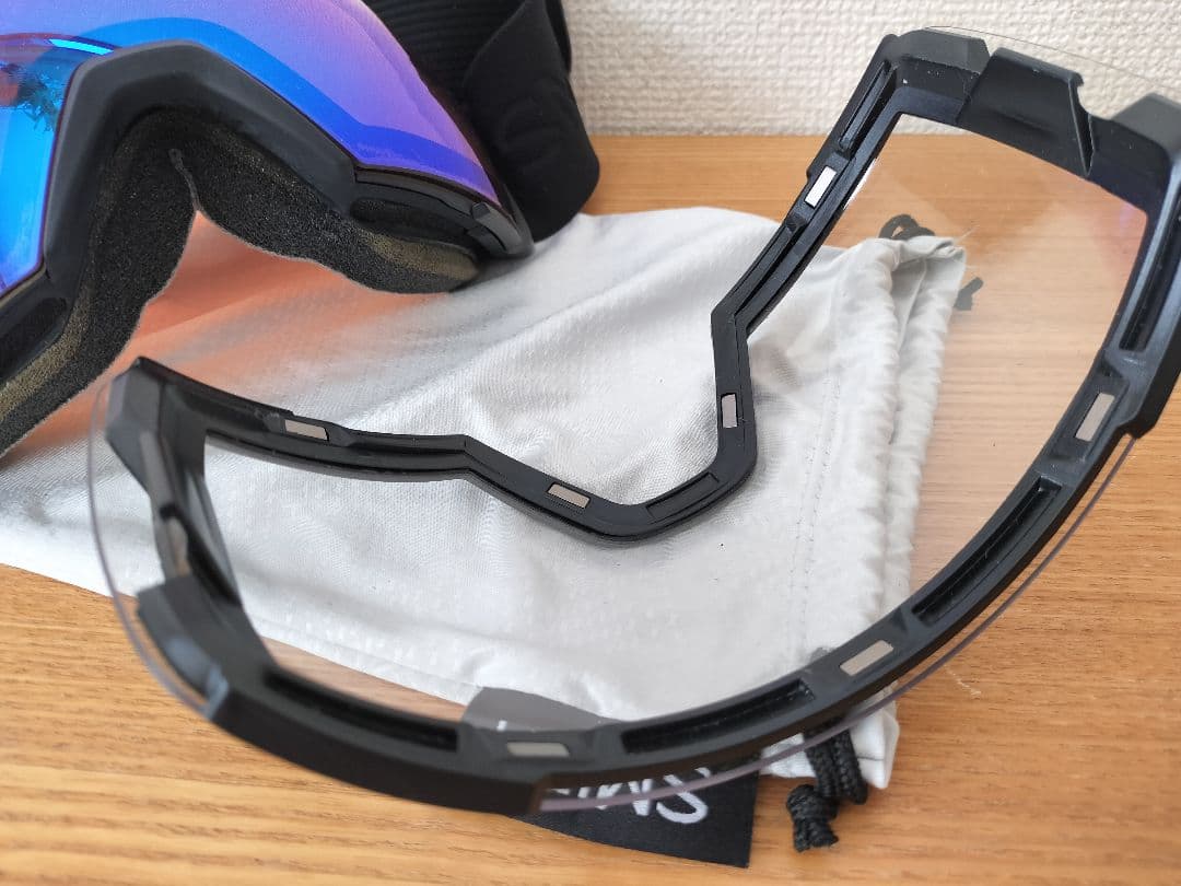 美品 SMITH I/O MAG XL ゴーグル Black アジアン