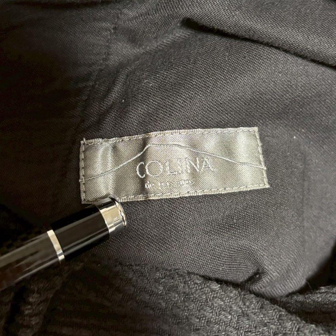 COLINA Sashiko curve Slacks 黒染