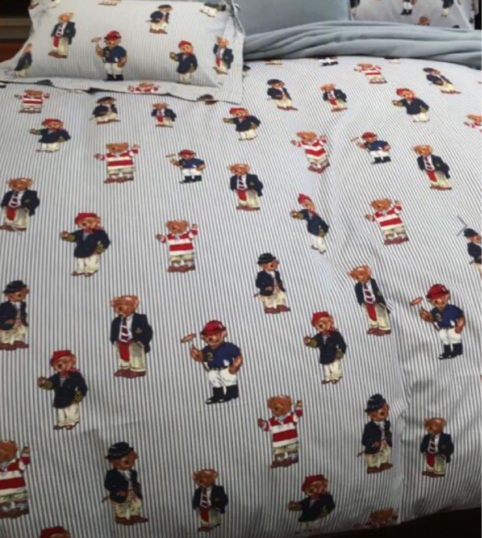 ラルフローレン ポロベア柄 掛け布団カバー