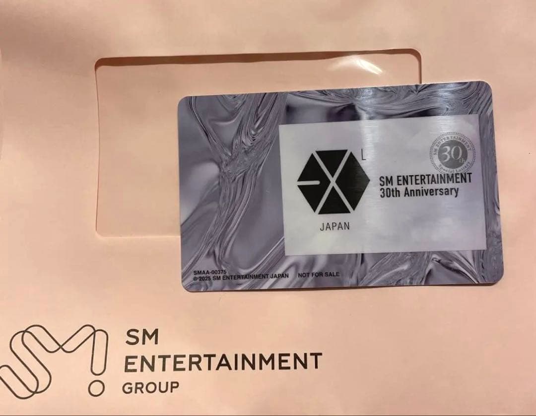 EXO SME 30th Anniversary Card エクソ 30周年