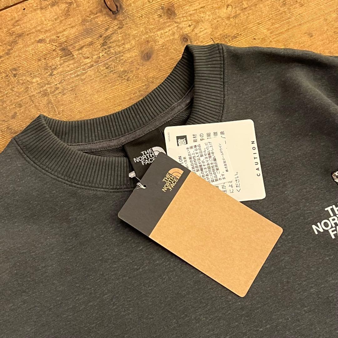 ★新品未使用 ノースフェイス スウェットLサイズ チャコール フクロウ