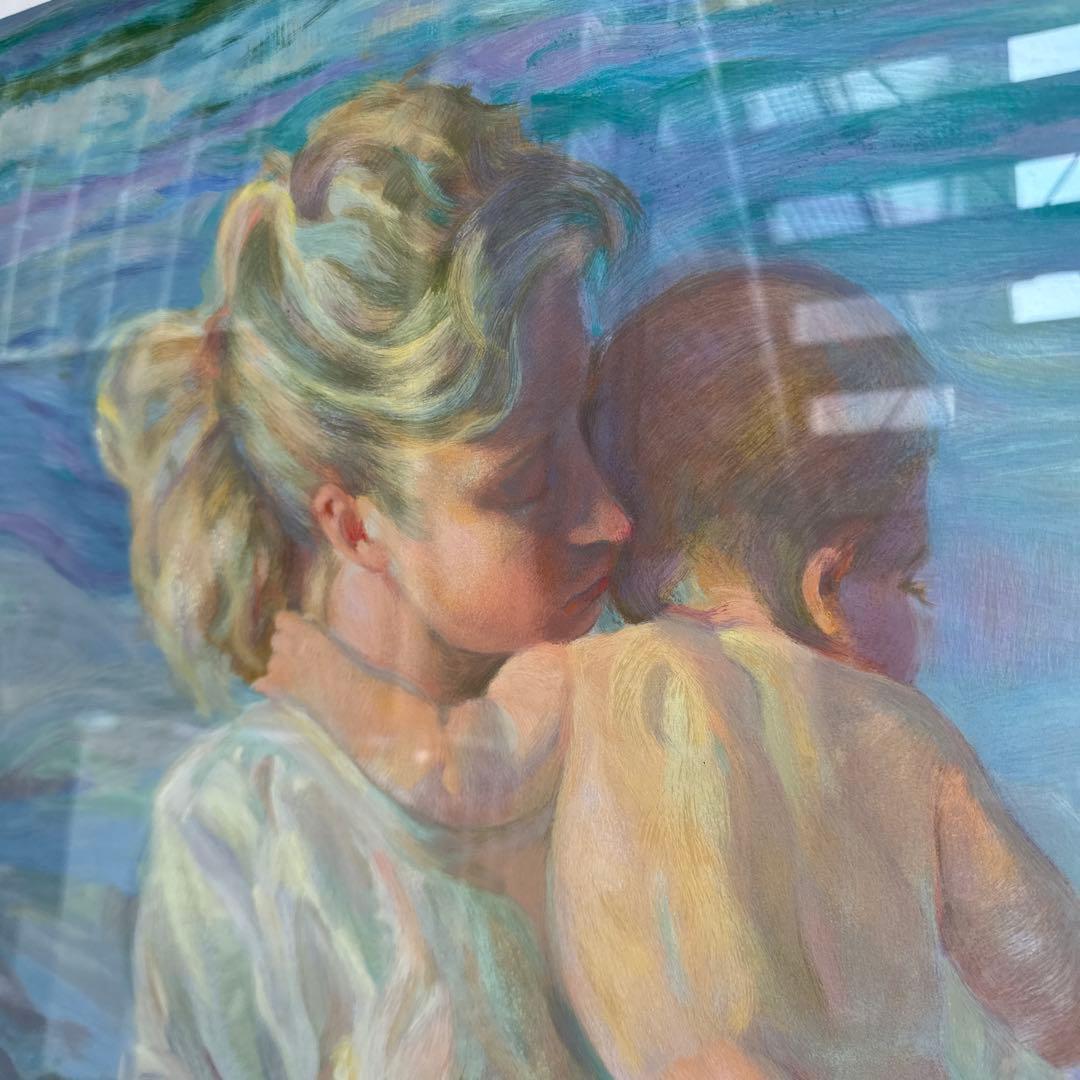 DON HATFIELD 『愛し児』 シルクスクリーン 大型 絵画 引き取り歓迎