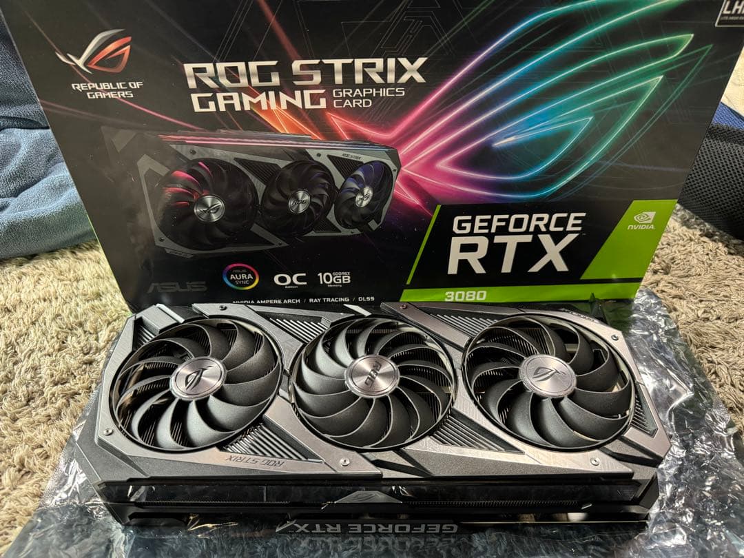 ASUS ROG STRIX RTX3080 メモリ10G 作動確認済