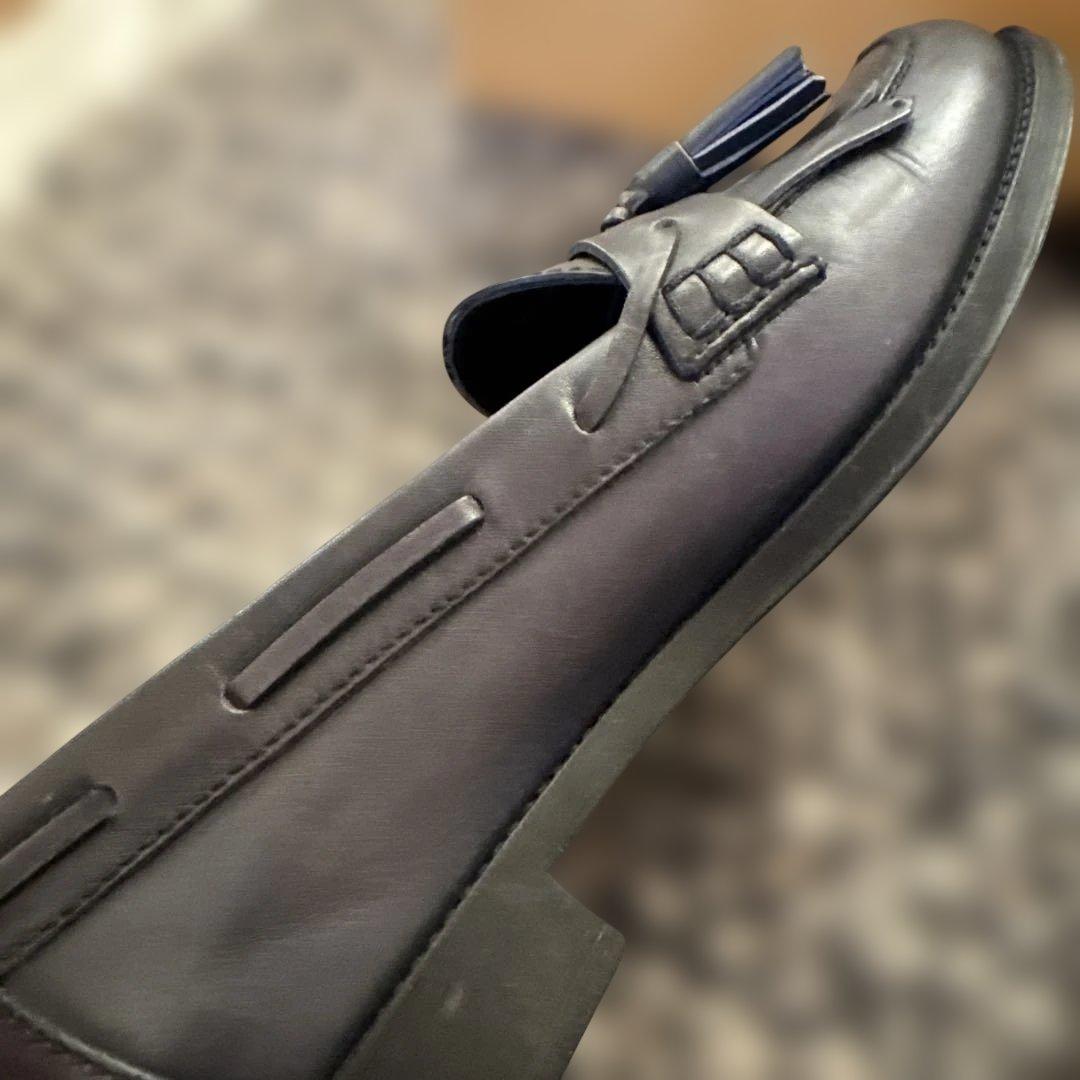 TOD'S トッズ　黒　タッセル　ローファー　24.5