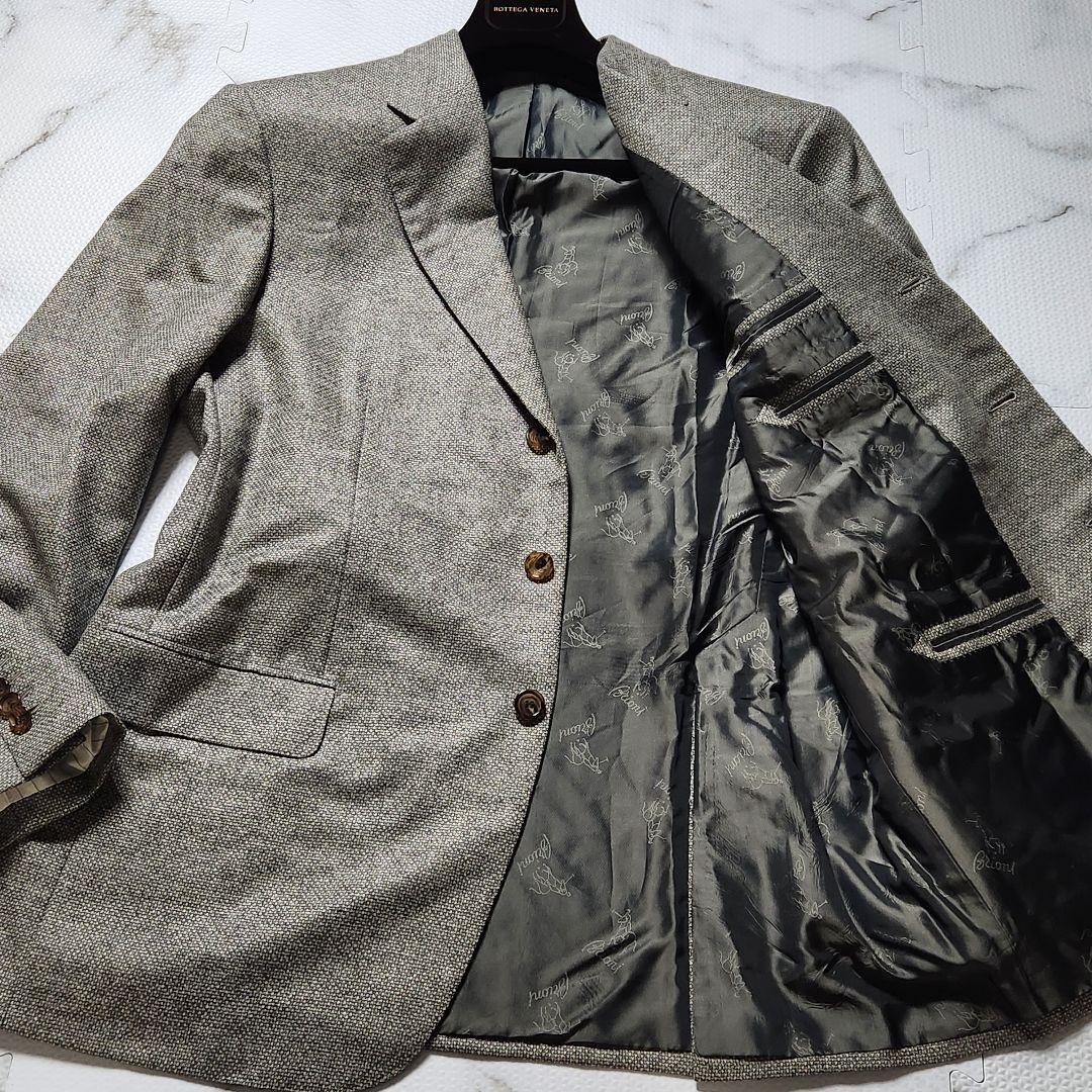 極美品✨XXXL相当 ブリオーニ テーラードジャケット 最高級 カシミヤ シルク