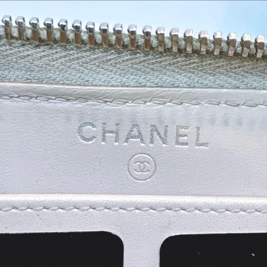 【シャネル】マトラッセ ラウンドファスナー 長財布 正規品 キャビアスキン