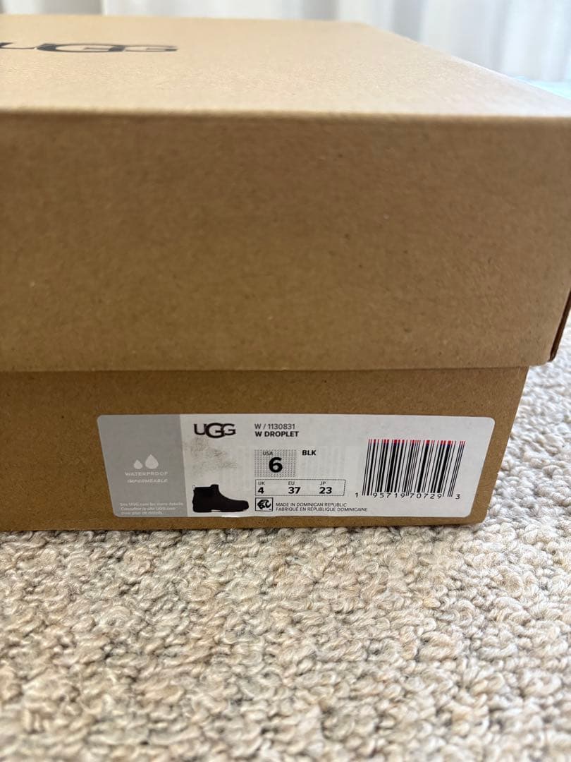 UGG レインブーツ 23cm DROPLET 長靴 ハイカット 雨靴