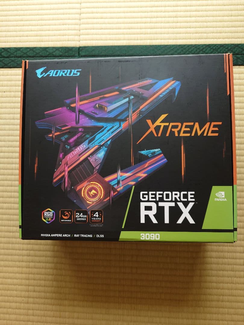 AORUS RTX 3090 XTREME水冷クーラグラボ　美品
