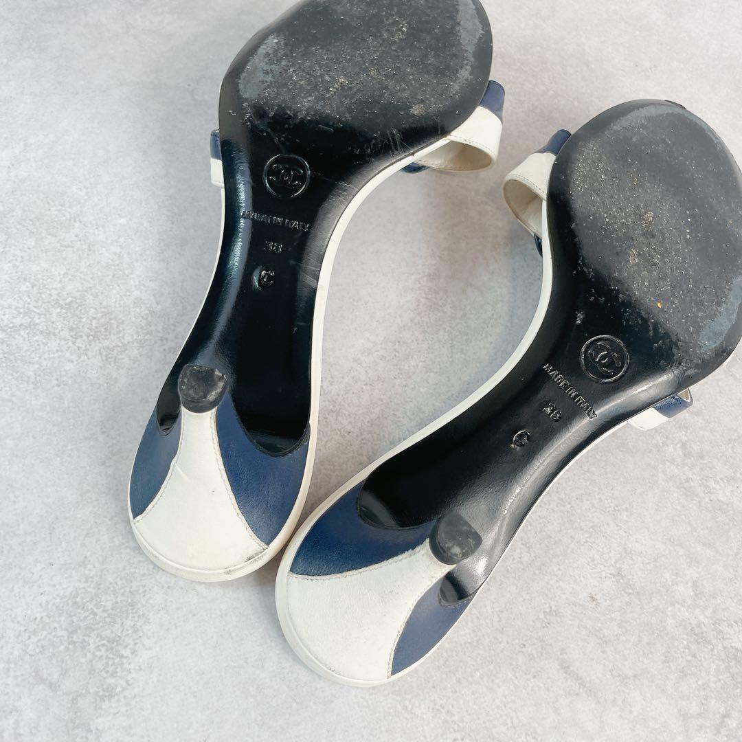 靴 Vintage Chanel Leather Sandals 38