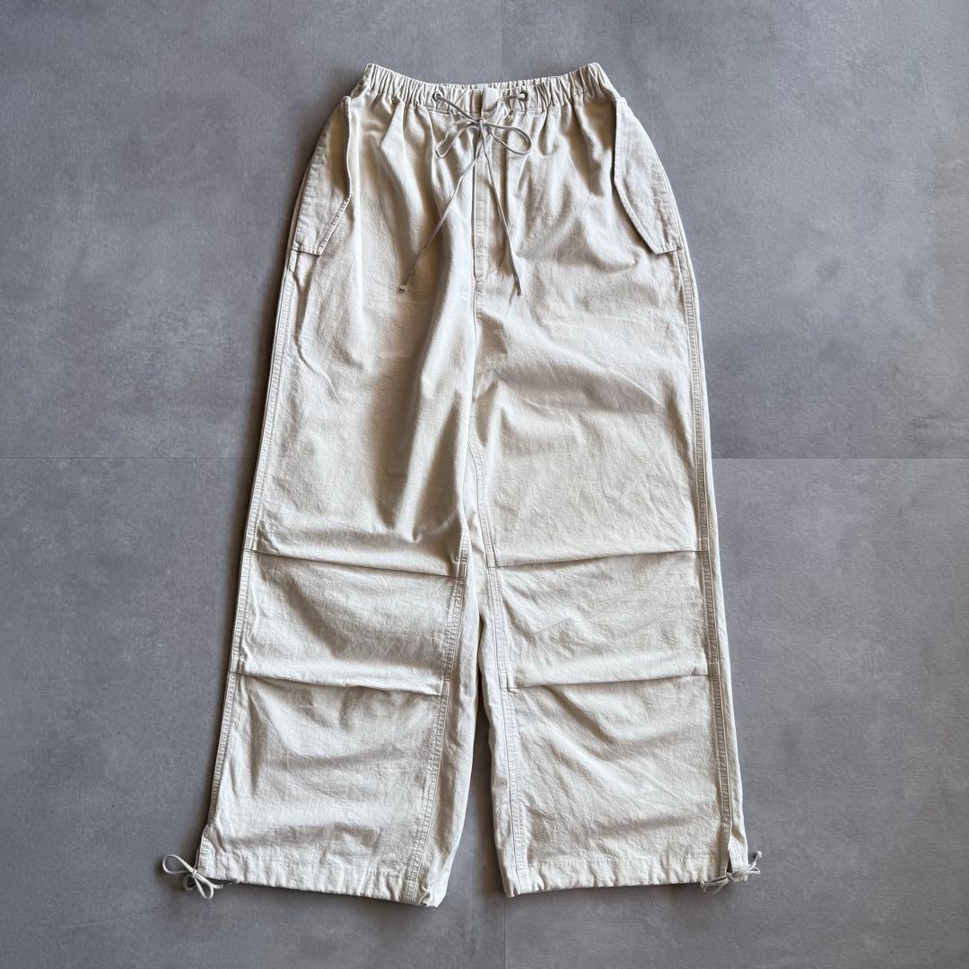 【人気カラー✨】SHISHIKUI PARACHUTE PANTS CREAM