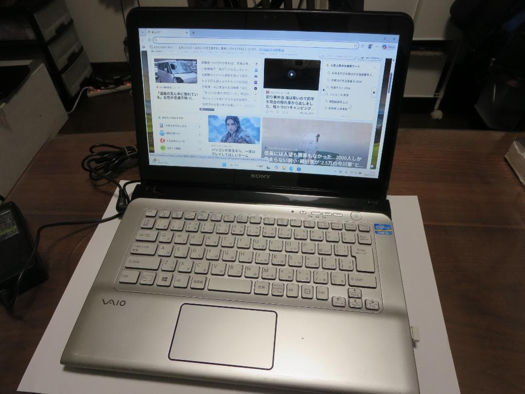 良好 VAIO SVE14A39 ブルーレイi5 /8GB/SSD/Win11