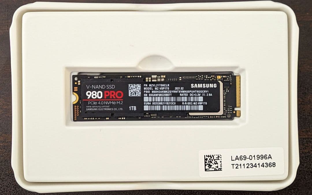内蔵型SSD Samsung 980 PRO 1TB SSD
