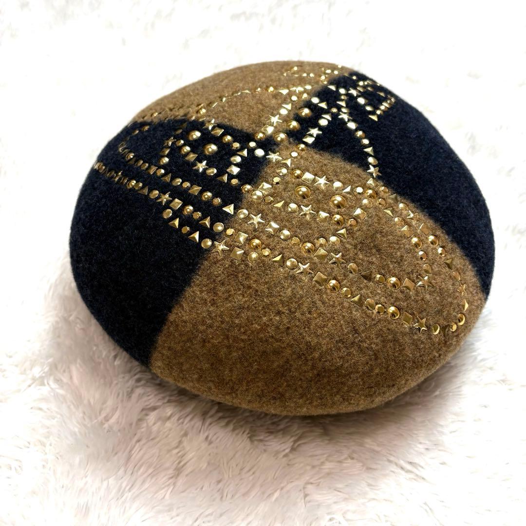 Vivienne Westwood オーブ スタッズ付き ベレー帽 S〜M