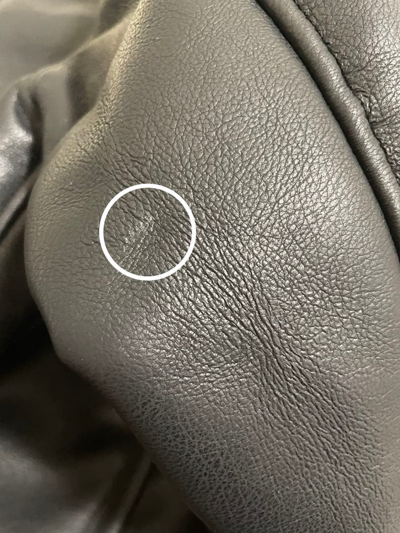 andrea&co. フェイクレザーボアブルゾン　ブラック　AUBREY