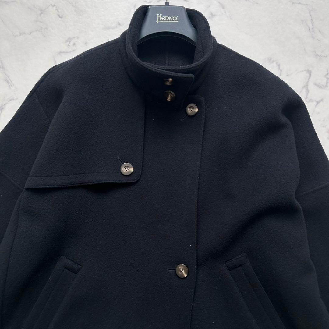 【美品】エンフォルド ソフトリバーケ ープコート 38 黒 レディース