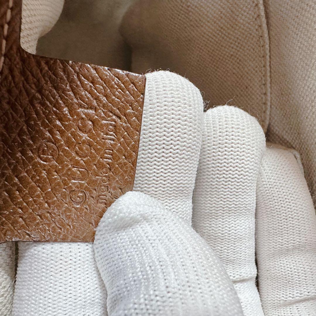 グッチ ブリー スモール バッグ ショルダー GG レザー キャンバス 2WAY