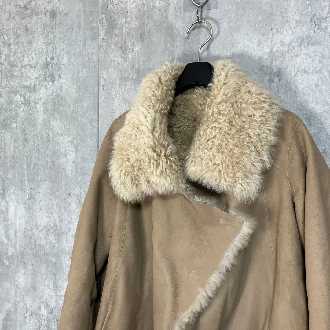 ひよん ニチロ社製 カシミヤゴート コート ムートン