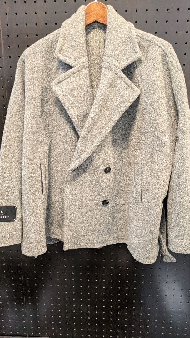 Ichi Percent グレー ダブルブレストジャケット