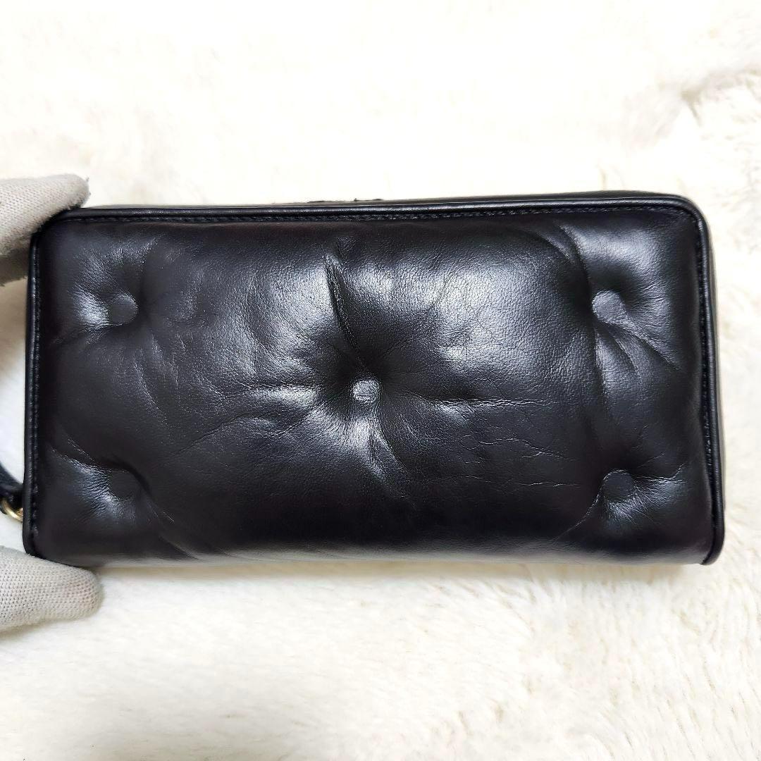 ✨美品　付属品完備✨マルジェラ　長財布　ラウンドファスナー グラムスラム　黒