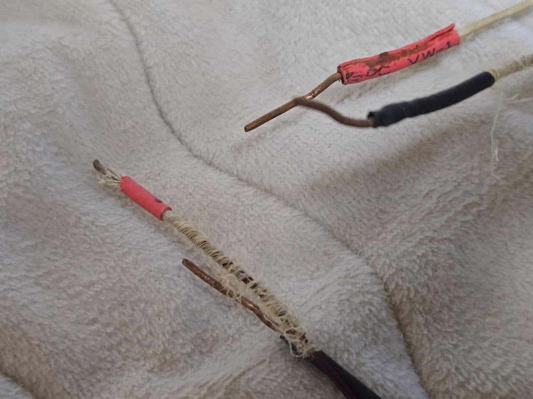 WesternElectric16GA単線ブラックエナメル SPケーブル+おまけ