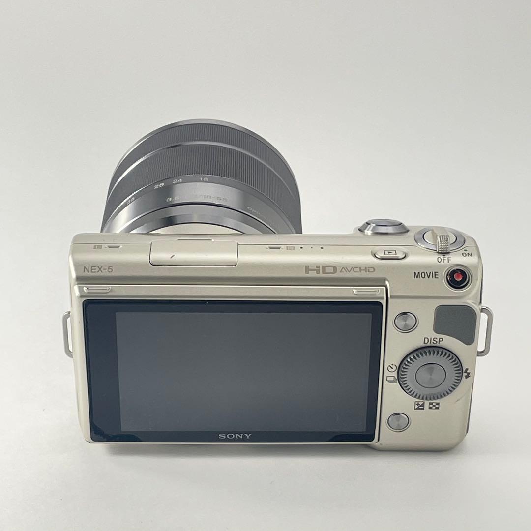 【美品・返品保証】Sony NEX-5Dゴールド レンズキット