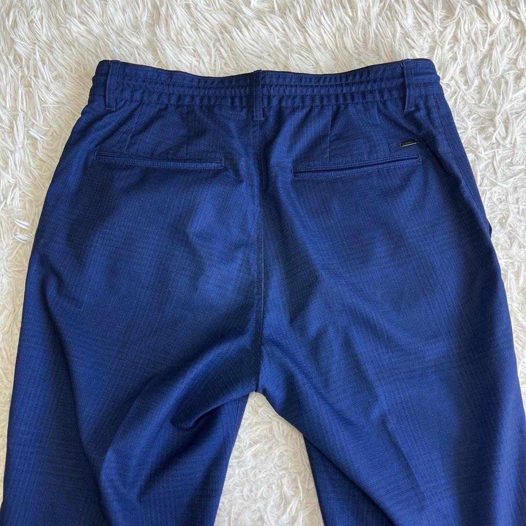 ◎人気デザイン ZARA ブルー系スーツ 軽量 チェック柄 ロゴプレートL 1