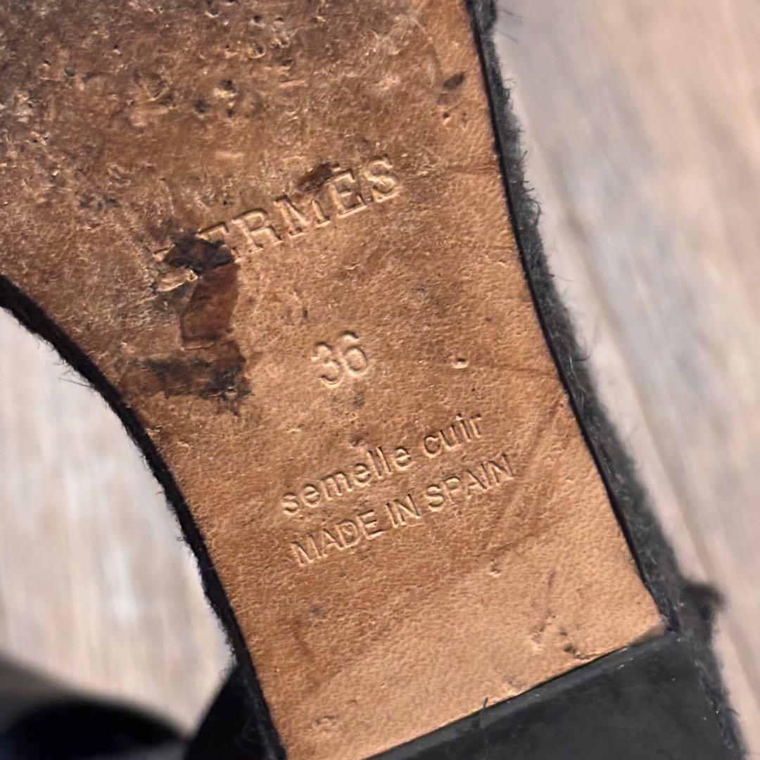 HERMES エルメス　ティヴォリ　ウェッジソールサンダル　36