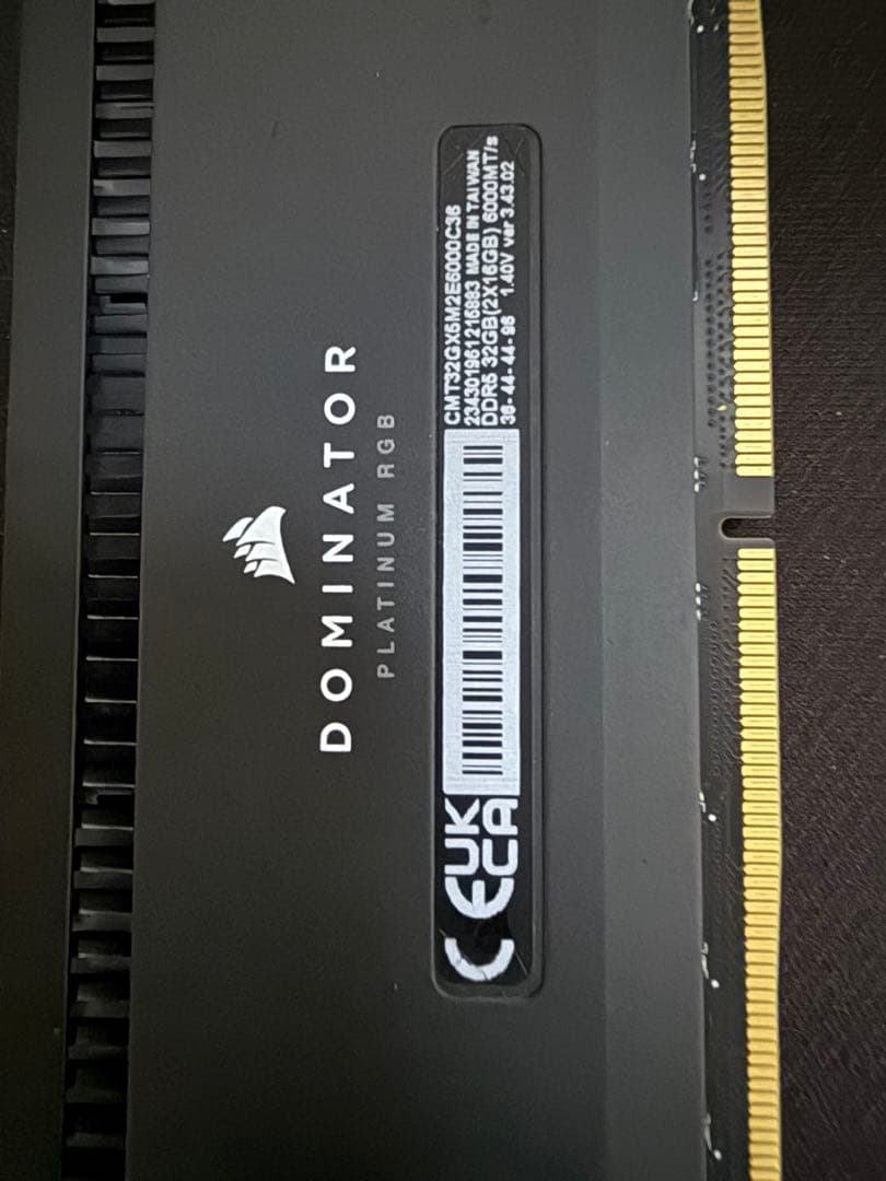 Corsair Dominator Platinum RGB 16GB×4枚