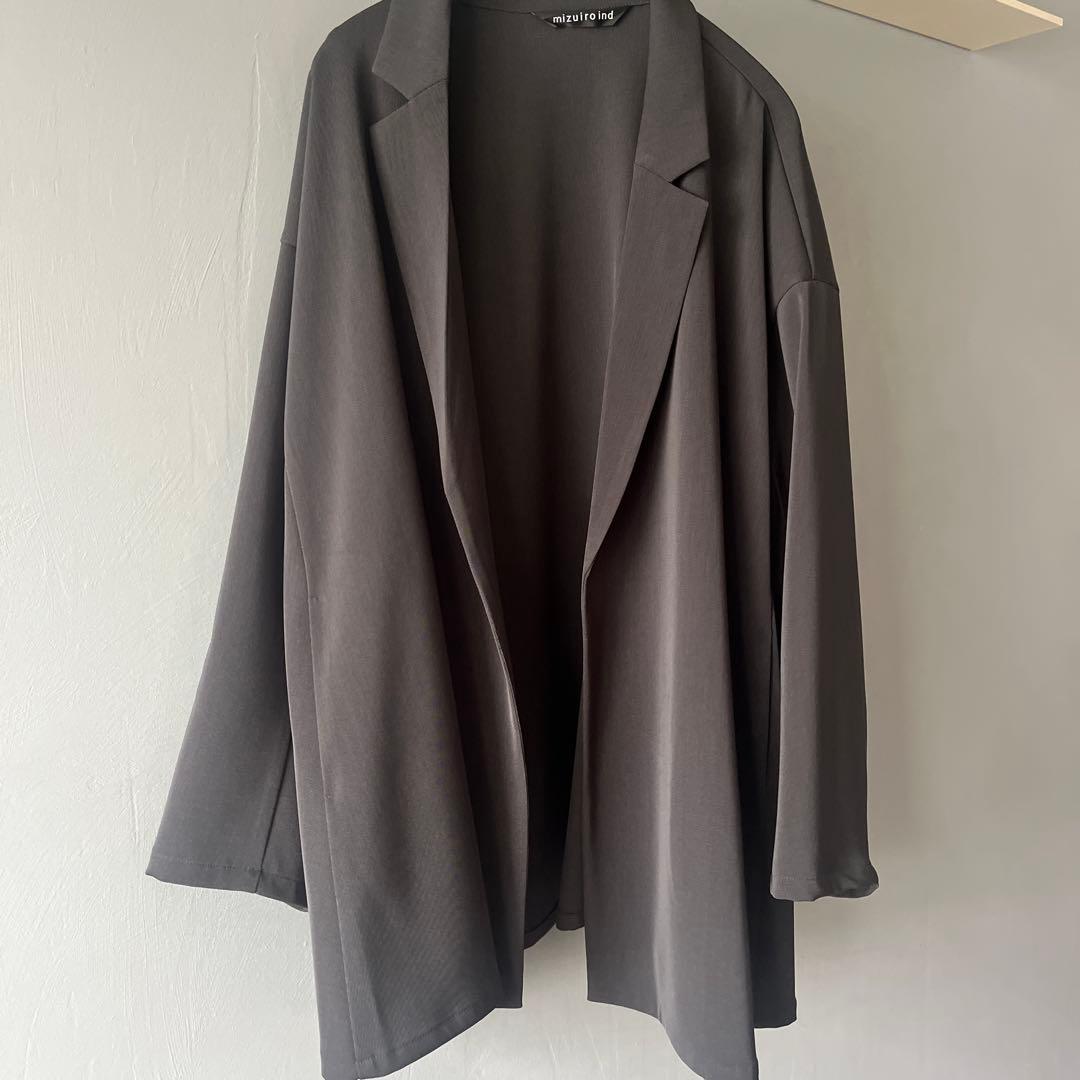【新品】mizuiro ind/ミズイロインド　テーラードシャツジャケット