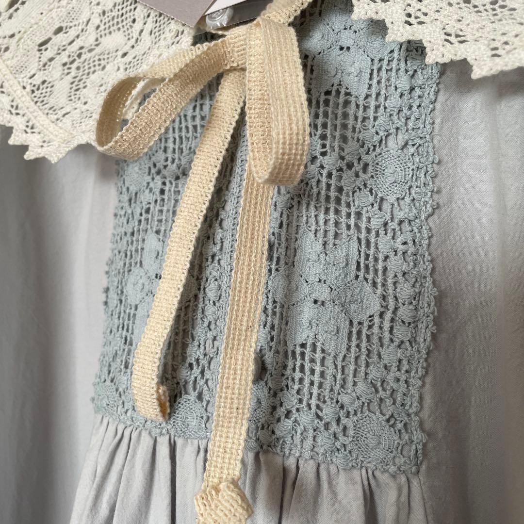 新品ツハルバイサマンサモスモス　クルーニーレースワンピース&つけ襟2点セット