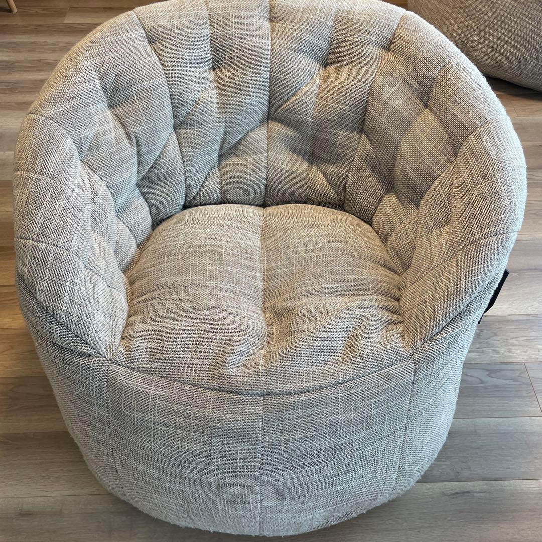 アンビエントラウンジ　バタフライソファ　ベージュ　送料込み