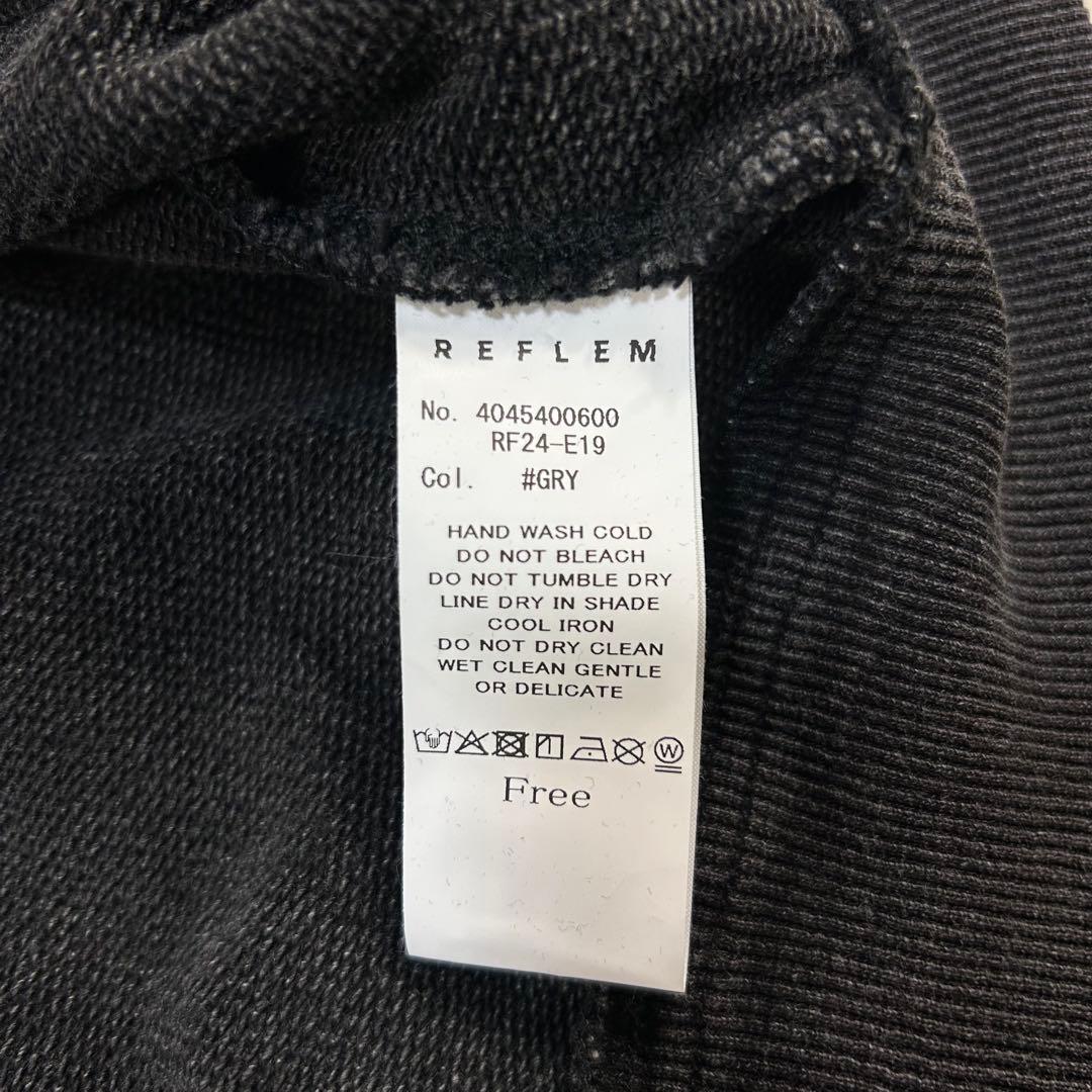 完売品 REFLEM ヘビーレイヤードZIPパーカー グレー