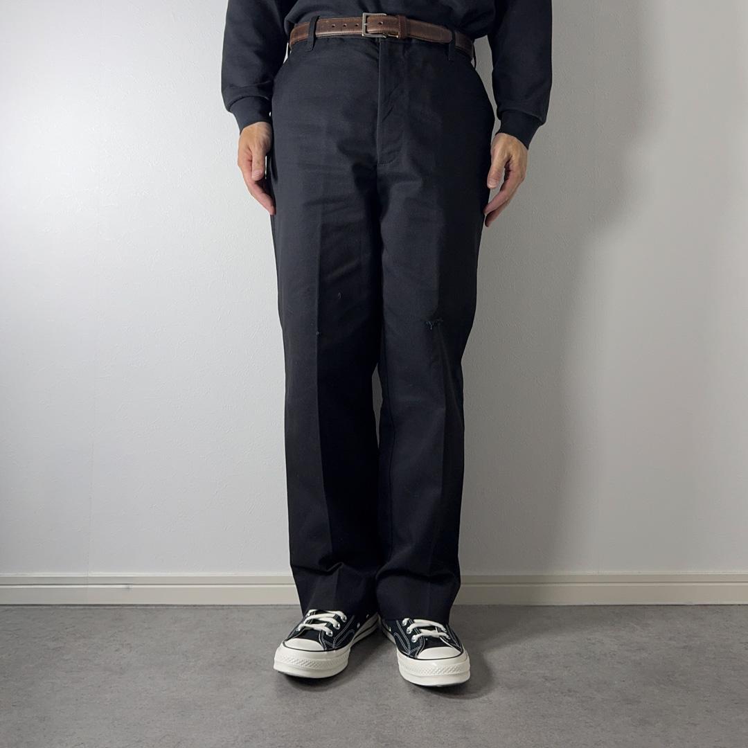 90sDickiesワークパンツIndustrialWearチビタグブラック古着