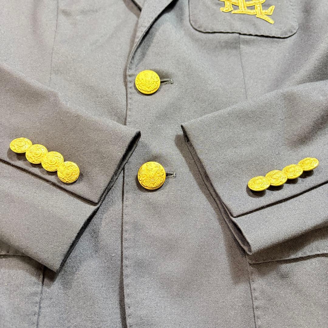 美品✨ ラルフローレン 紺ブレ ロゴ ワッペン L 165 92A