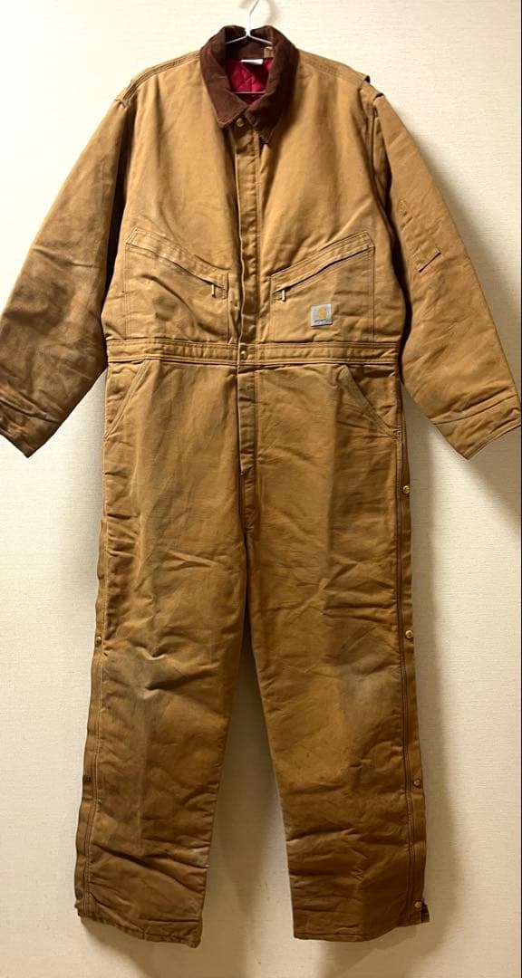 2001年 USA製 Carhartt カーハート オールインワン 中綿 46R