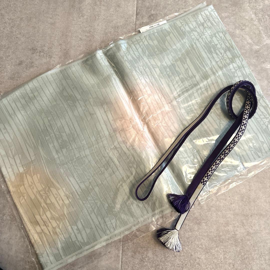 【mii⭐︎出品】浴衣/夏着物身丈154 裄63 帯揚げと帯締めのセット