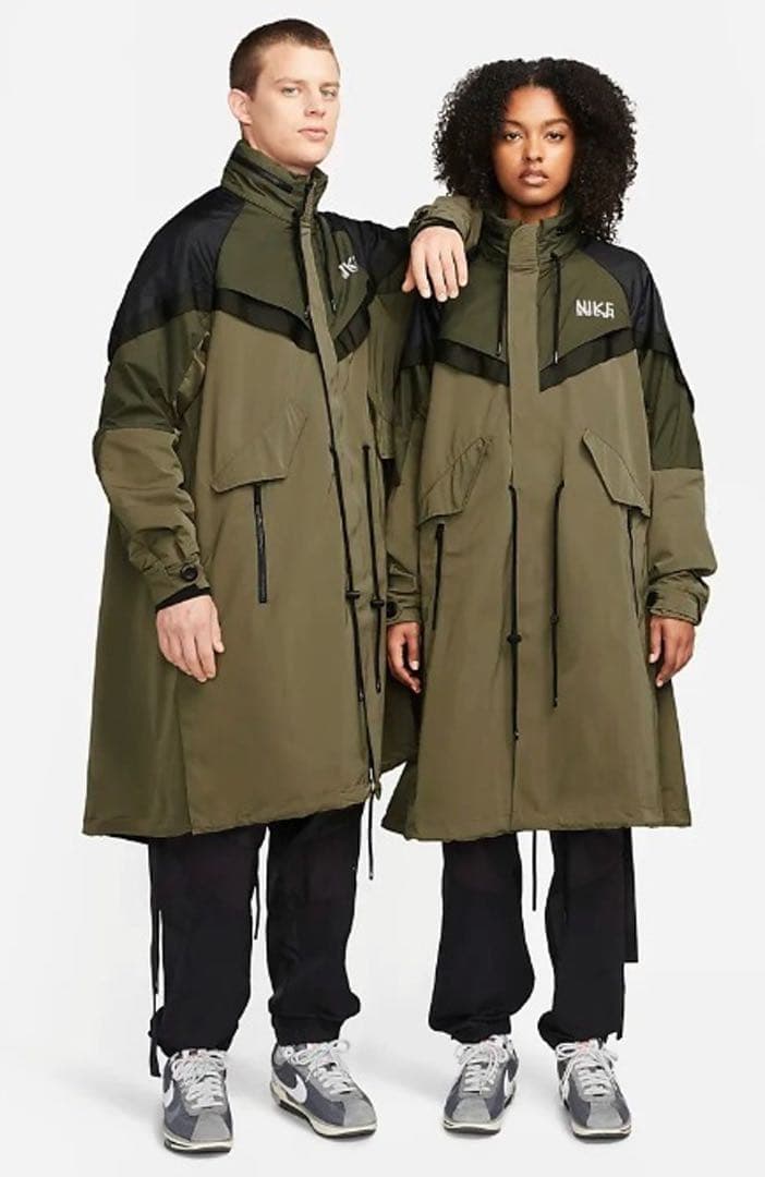【新品未使用品】Sacai × Nike Trench Jacket カーキ　L