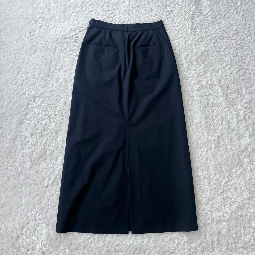 ◯【未使用級】JS オケージョン　トロストレッチジャケット　スカート　ネイビー