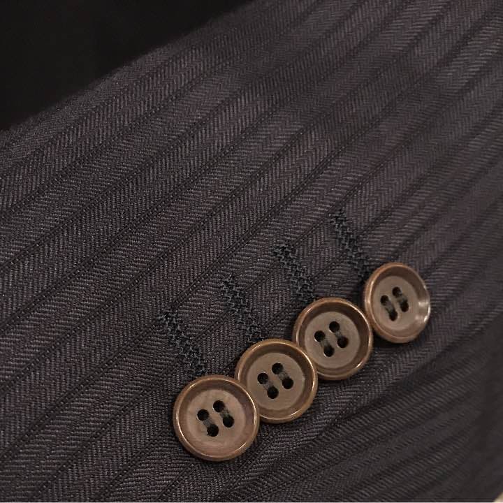 RING JACKET スーツ ネイビー シャドーストライプ 44