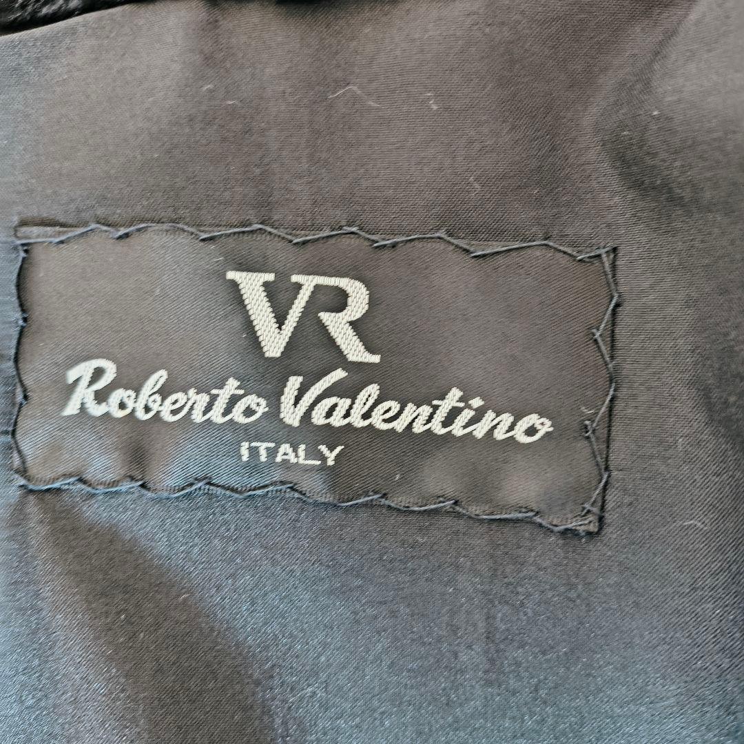 Roberto Valentino シェアードミンク ロングコート ブラック F