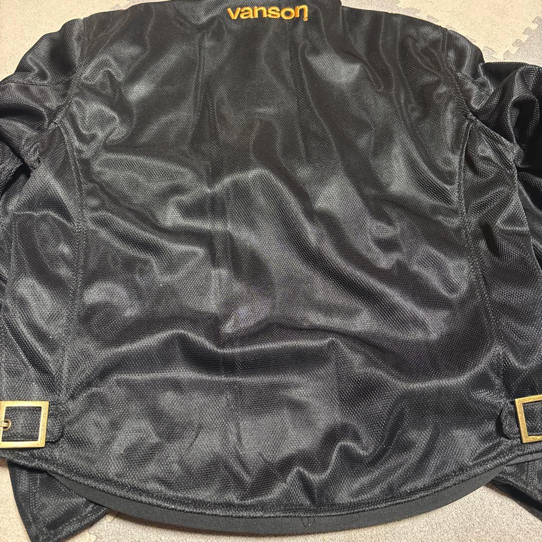 vanson メッシュバイクジャケット Mサイズ 黒/黄色