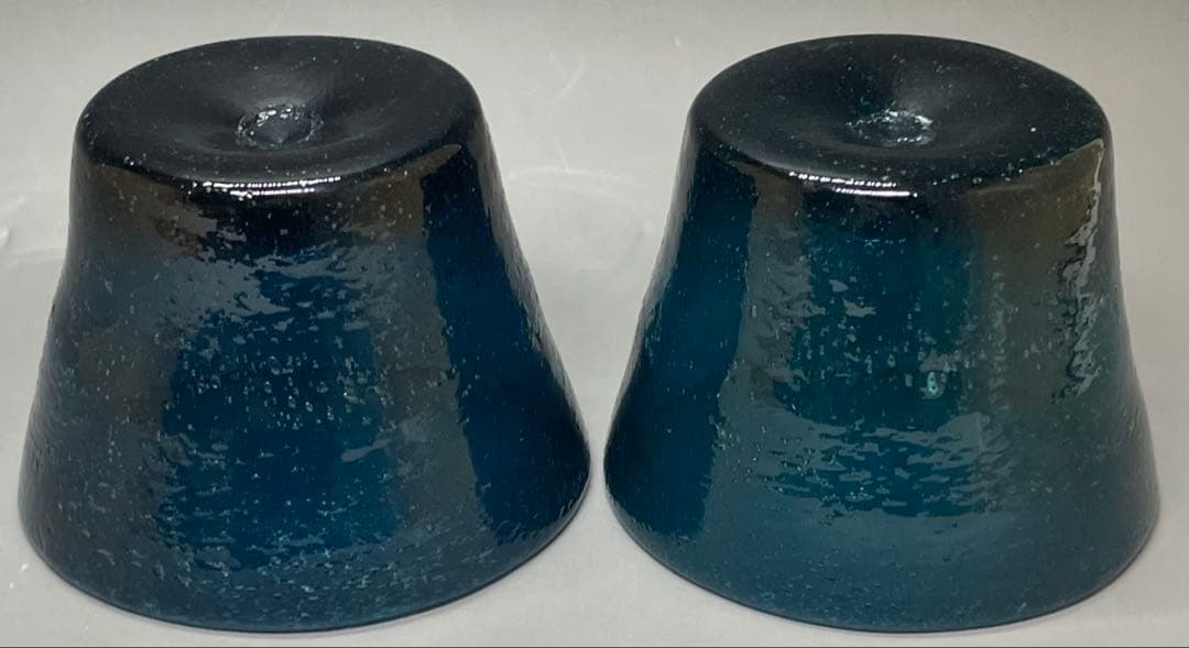 倉敷ガラス　小谷真三　吹きガラス　小鉢　2客　本物保証品