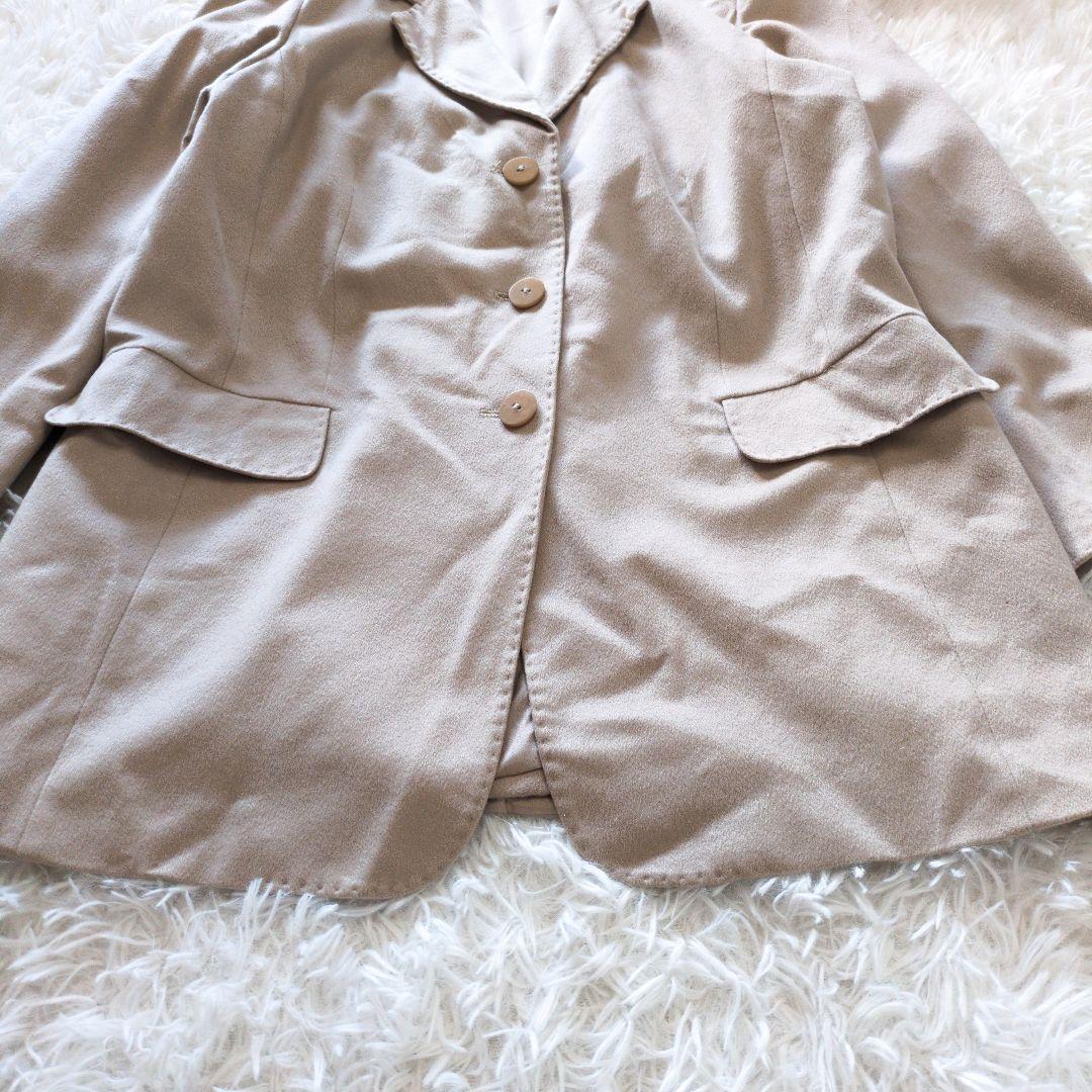 マリナリナルディ　カシミヤ　テーラードジャケット　イタリア製　ベージュ　6159