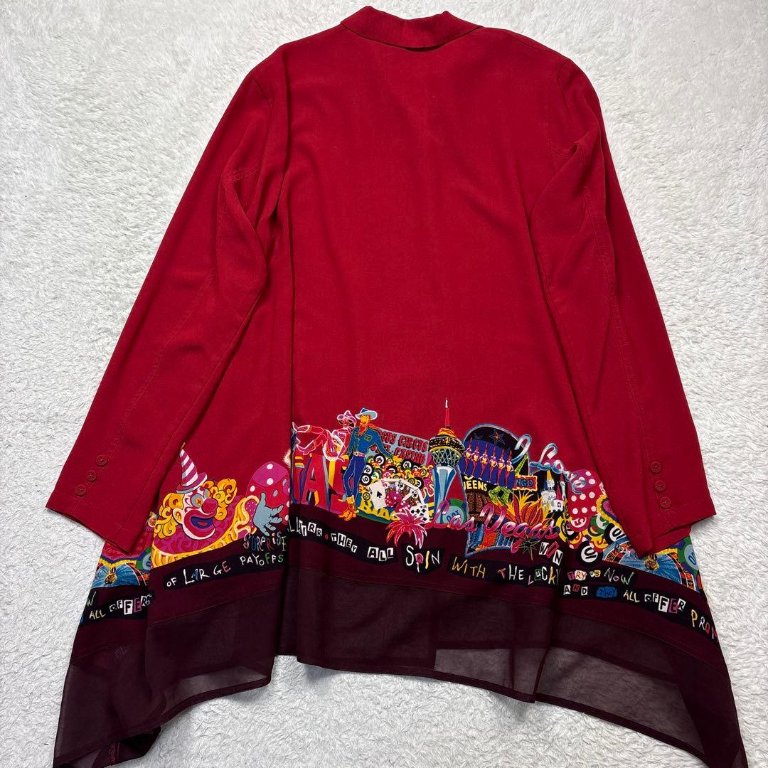 美品　トクコプルミエヴォル　前開きチュニック　カットソー　ラスベガス　ピエロ