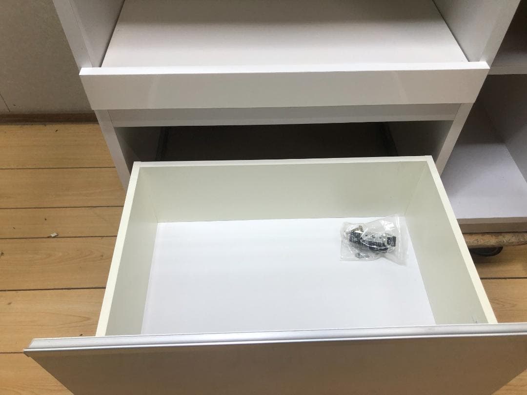 美品 食器棚 大川家具 レンジ台 コンセント付 キッチンボード250525-2